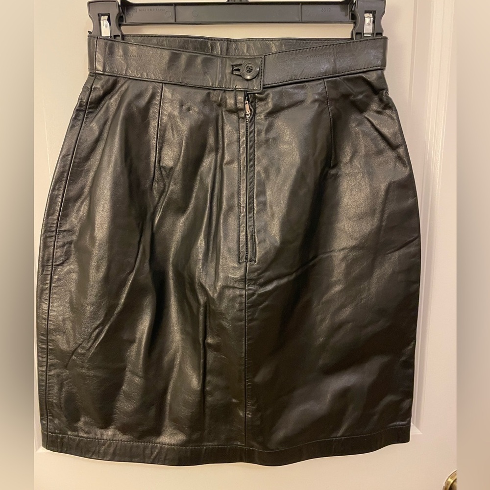 Black Leather Skirt